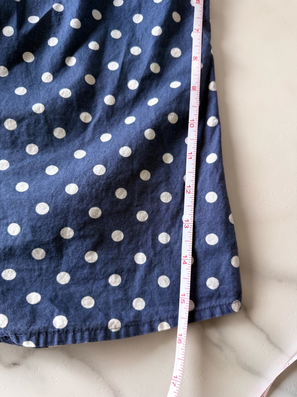 Boden Polka Dot Button Down Shirt size 12 Tailored Scandi Girl Business Casual - Picture 9 of 10